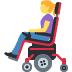 👩‍🦼 woman in motorized wheelchair display on Twitter